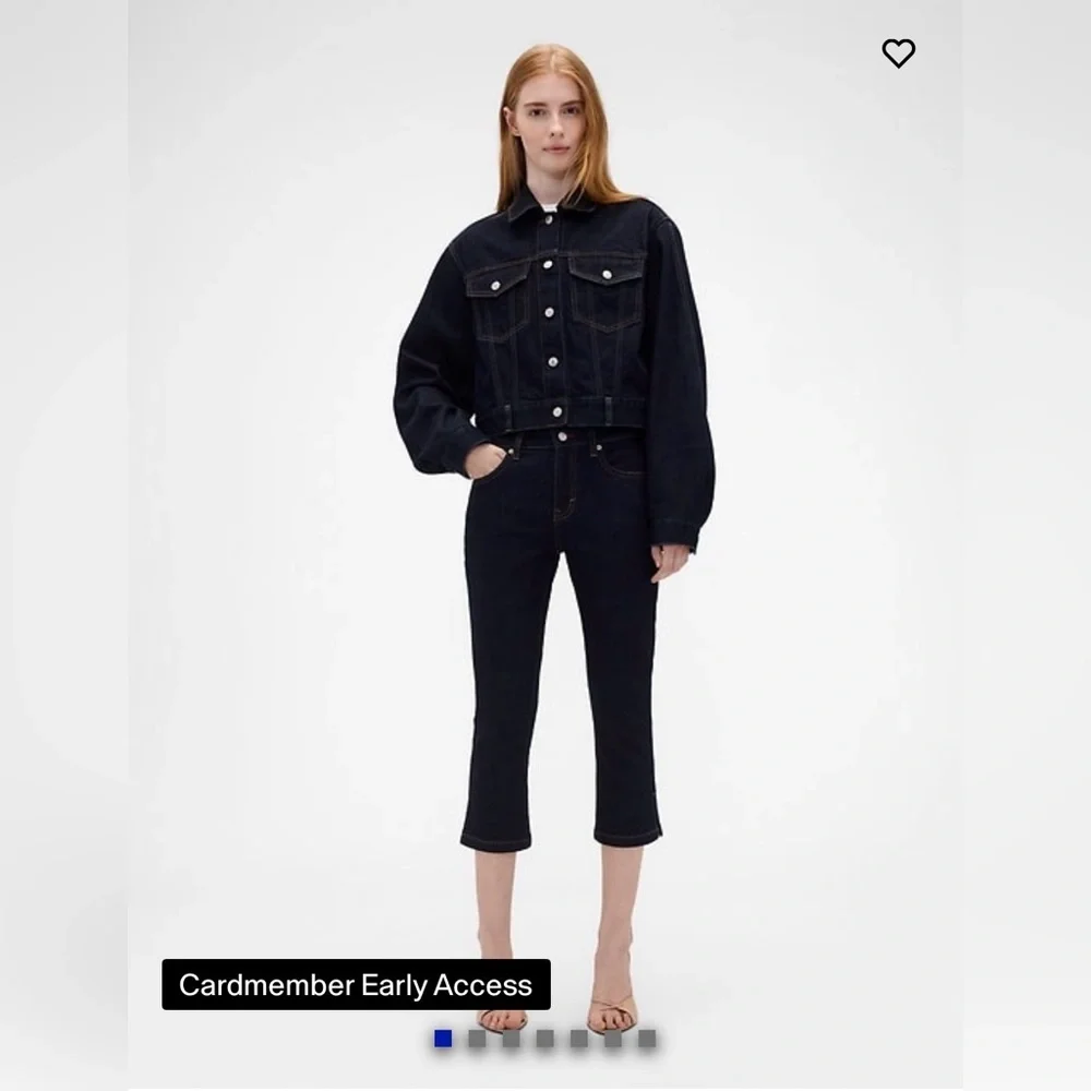 Gap x Victoria Beckham Low Rise Capri Jeans - Picture 1 of 6